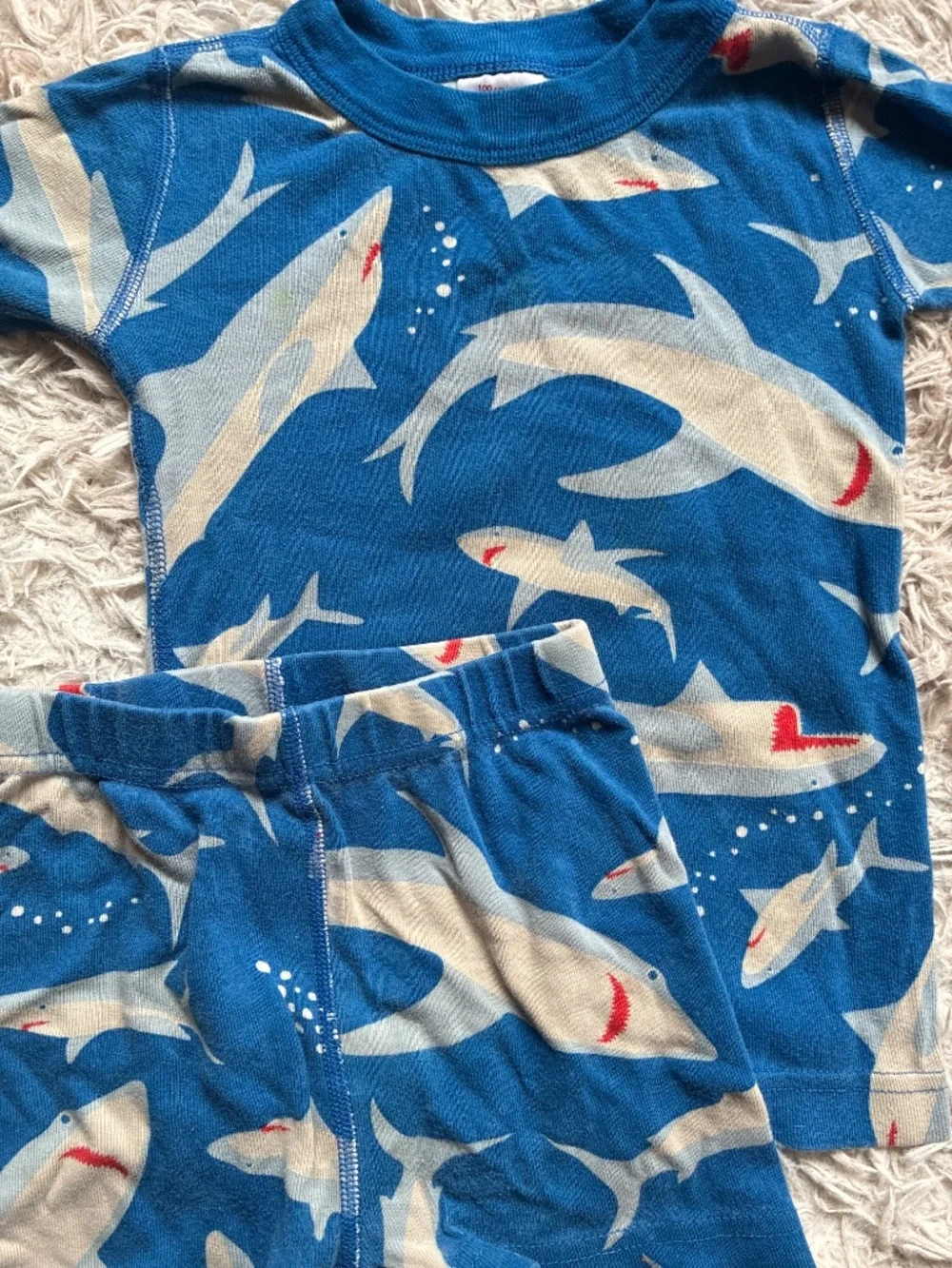 Hanna Andersson Shorts Pajamas Shark and Dragons Size 4